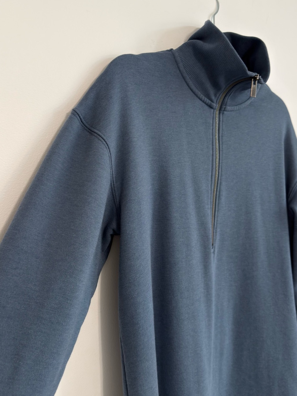 Tentree 1/4 Zip Fleece Oversized Dress Womens Small Vintage Blue - Picture 5 of 12
